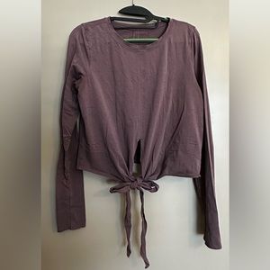 Plum Lululemon wrap/tie shirt *see description for sizing*
